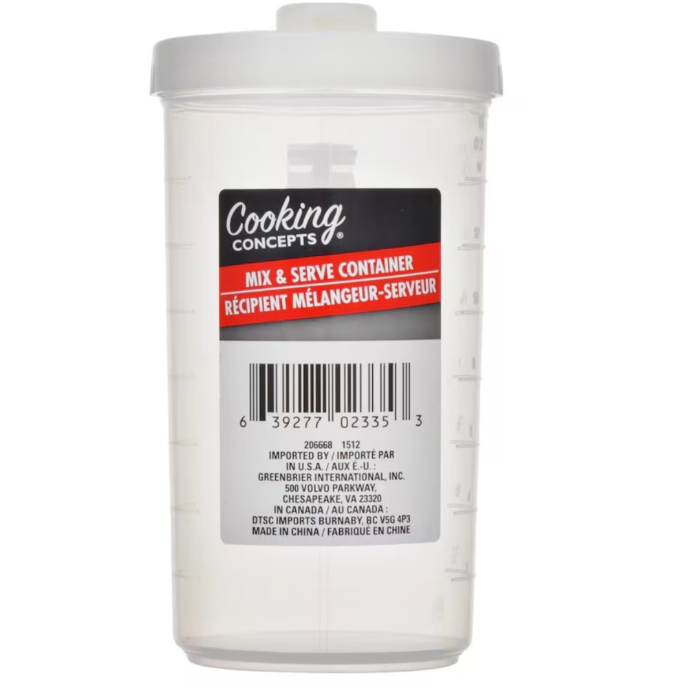 Cooking Concepts Mix & Serve Container 2 PCs